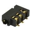 Cui Devices Audio Jack 2.5Mm Rt 4 Cond Smt 0 Switches T&R Pac SJ-25014A-SMT-TR